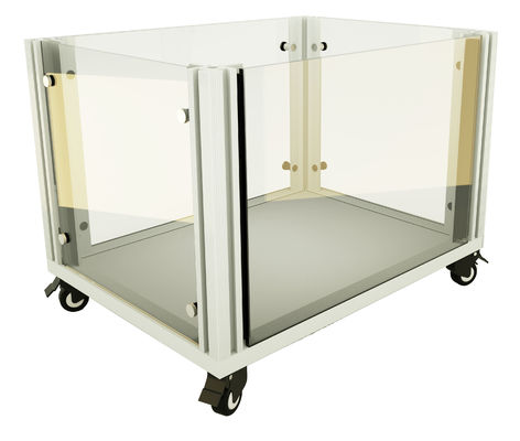 ποιότητας  Mesh Panel Metal Dog Crate Metal Dog Kennel With Sliding Door 4 Wheels Easy Assembly Required εργοστάσιο