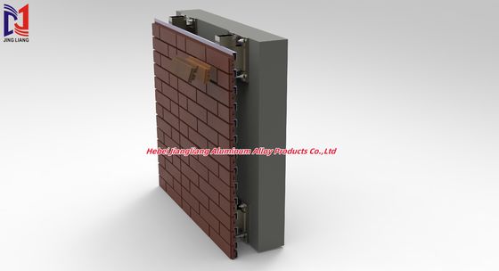 ποιότητας  Silver / Black Terracotta Brick Wall Support System Aluminum Construction εργοστάσιο
